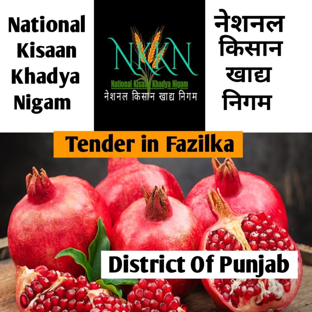 Tender in National Kisaan Khadya Nigam